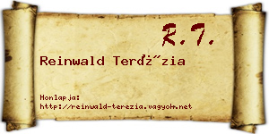 Reinwald Terézia névjegykártya